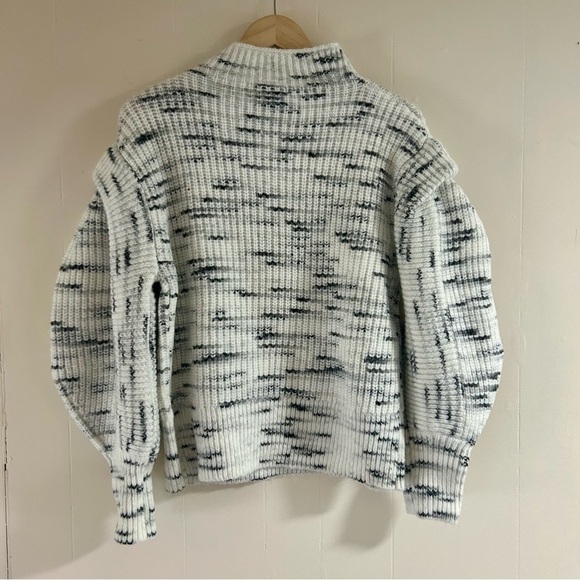 Varley Belgrave Knit Sweater in Egret/Charcoal sz XS - Picture 6 of 6
